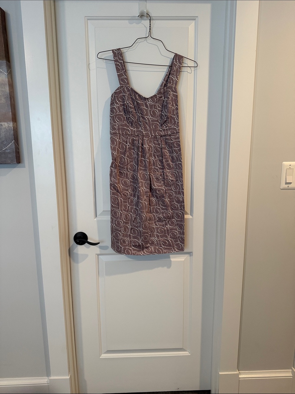 Sleeveless Grey Patterned Women's Maternity Dress